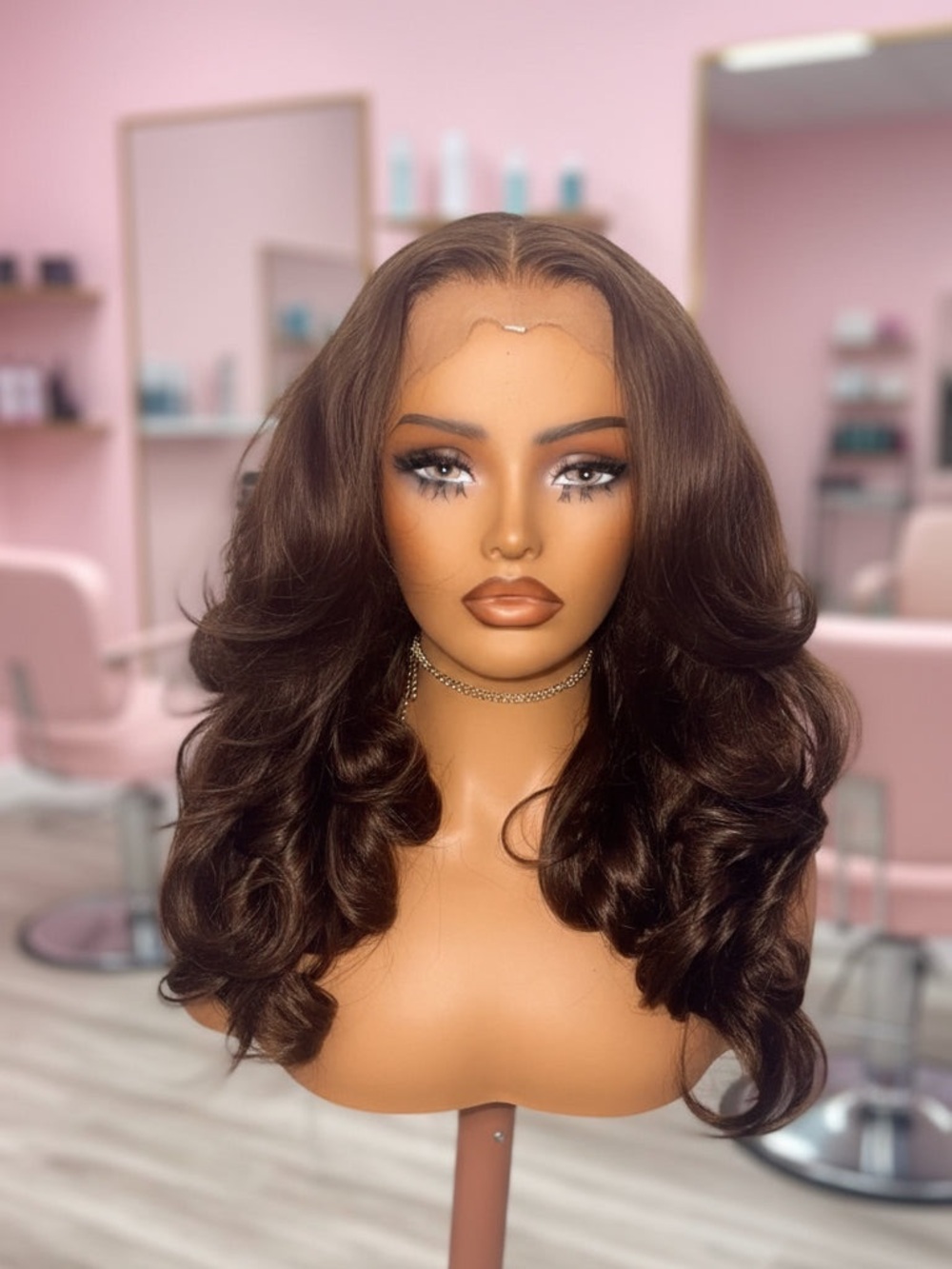 Lace Front Brown Layered Wig - Brownie 🤎 28”